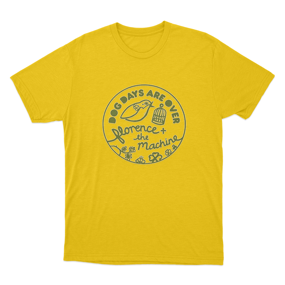 Dog Days Badge T Shirt Yellow Dog Days Badge T Shirt Yellow