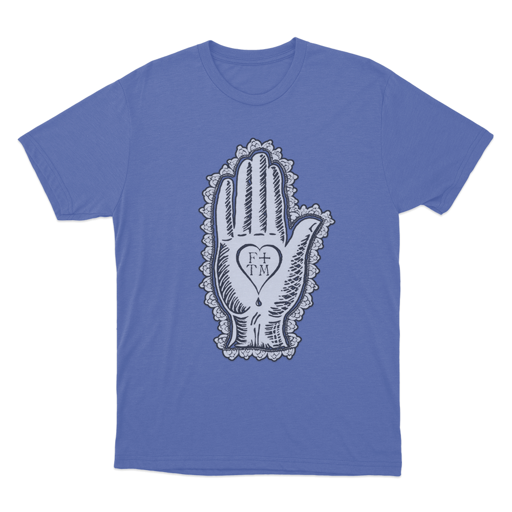 Hand of F+TM T Shirt Blue Hand of FTM T Shirt Blue