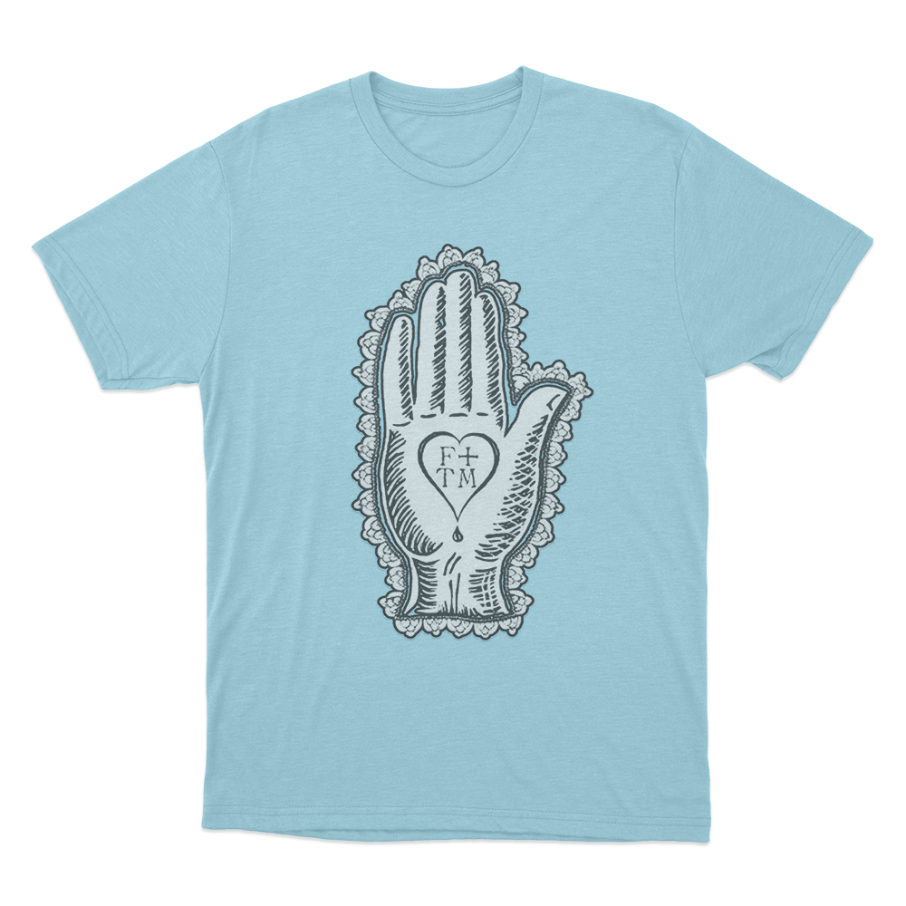 Hand of F+TM T Shirt Sky Blue Hand of FTM T Shirt Sky Blue