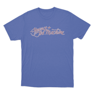 Script Logo T Shirt Blue