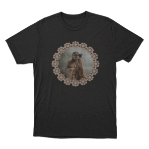 Vintage Portrait T Shirt Black